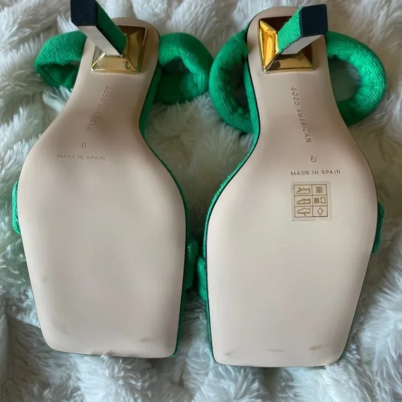 Good American Terry Slip on High Heels Sandals. New. Size 6 - Picture 13 of 16